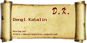 Dengl Katalin névjegykártya